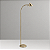 (Latão - Especiais) Coluna Golden Art Millus em Latão com Haste Flexível Cromada e Lâmpada G9 Altura Média 135cm C699LT - Imagem 2