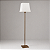 (Latão - Especiais) Coluna de Iluminação Golden Art Pietra Reta em Latão com Base Quadrada 160cm C220LT - Imagem 1