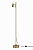 Coluna de Iluminação Golden Art Pivô em Latão com Bola de Vidro e Spot GU10/G9 168cm C9900LT - Imagem 1