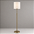 (Latão - Especiais) Coluna de Iluminação Golden Art Tayna Telescópica em Latão com Base Redonda Ajustável 140–180cm C223LT - Imagem 1