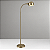 (Latão Especiais) Coluna Golden Art Zara em Latão com Haste Flexível e Lâmpada E27 Altura Média 135cm C667LT - Imagem 1