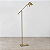 (Latão - Especiais) Coluna Iluminação C786LT Golden Art Zull Articulada Latão Base Retangular G9 Altura Média 160cm - Imagem 1