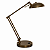 (Latão - Especiais) Luminária Mesa Golden Art Jully M680LT Articulada com Lâmpada G9 Altura Média 40cm - Imagem 1