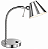 (Latão - Especias) Luminária Mesa Golden Art M699LT Millus com Haste Flexível Cromada Lâmpada G9 Altura Média 35cm - Imagem 1