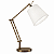 (Latão - Especiais) Luminária de Mesa Golden Art Rebecca Articulada  Cúpula Tecido 60cm M730LT - Imagem 1