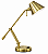 (Latão - Especiais) Luminária Mesa Golden Art Tamy M785LT Articulada com Base Redonda em Lâmpada G9 Altura Média 40cm - Imagem 3