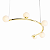 (Latão - Especiais) Lustre ARCO Modular 80cm Bolas Vidro 5 Soquetes G9 – Golden Art T8080LT - Imagem 1