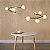 Lustre ARCO Modular 80cm em Latão para Bolas de 10cm com 5 Soquetes G9 – Golden Art T8080LT - Imagem 4