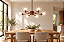 (Pintura) Lustre BRAID com 6 Lampadas G9 Golden Art T2802-6PI – - Imagem 2