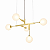 (Latão - Especiais) Lustre CINQUE 70 em Golden Art T5570LT Bolas 12cm 5 x G9 - Imagem 1