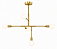 (Latão - Especiais) Lustre Five Golden Art T1550LT com 5 Soquetes E27 – Iluminação Decorativa - Imagem 1