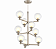 (Pintura) Lustre GRAPP 9 x G9 e – Golden Art Iluminação T2820-9PI - Imagem 1