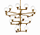 (Latão - Especiais) Lustre GRAPP 21 x G9 e Diâmetro de 65cm – Golden Art T2820-21LT - Imagem 1