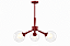 (Pintura) Lustre KOLL com 3 Soquetes G9 e Acabamento em – Golden Art T2805-3PI - Imagem 1