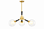 (Latão - Especiais) Lustre KOLL Golden Art T2805-3LT com 3 Soquetes G9 – - Imagem 1