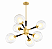 (Latão - Especiais) Lustre KOLL em com 6 Soquetes G9 e Diâmetro de 42cm – Golden Art T2805-6LT - Imagem 1