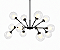 (Pintura) Lustre MOLLUS Golden Art T2812-12PI 12 x G9 e Acabamento em – - Imagem 1