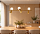 (Latão - Especiais) Lustre PIVÔ Linear 3 Bolas de Vidro e Spots – Golden Art Iluminação T9900-3LT - Imagem 4