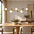 (Latão - Especiais) Lustre PIVÔ Linear 5 Bolas de Vidro e Spots – Golden Art Iluminação T9900-5LT - Imagem 2