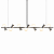 (Latão - Especiais) Lustre PIVÔ Linear 7 Bolas Vidro Spots – Golden Art Iluminação T9900-7LT - Imagem 1