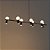 Lustre PIVÔ Linear em Latão com 7 Bolas de Vidro e Spots – Golden Art Iluminação T9900-7LT - Imagem 2