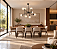 (Pintura) Lustre PRETTI com 8 xG9 Golden Art T2804-8PI e - Imagem 2