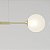 Lustre QUATTRO 100 Glass em Latão para Bolas de 15cm com 4 Soquetes E27 – Golden Art T44100VLT - Imagem 4