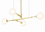 Lustre QUATTRO 100 Glass em Latão para Bolas de 15cm com 4 Soquetes E27 – Golden Art T44100VLT - Imagem 2