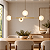 (Latão - Especiais) Lustre QUATTRO 70 Golden Art T4470LT Bolas de 12cm 4 x G9 – - Imagem 2