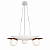 Pendente Aura 44 com Cúpula 44cm, 3 Globos de 10cm e LED de Luz Indireta – Golden Art Iluminação Decorativa T2301-44PI - Imagem 1
