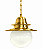 (Latão) Pendente COLONIAL Golden Art T261-15LT Bola de Vidro Ø 15 cm em – - Imagem 1