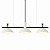 Pendente Dri com 3 Soquetes GU10 em Pintura – Golden Art Iluminação Decorativa T2155-3PI - Imagem 1