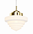 (Latão - Especiais) Pendente Escada Ø30cm Golden Art T933-30LT com Soquete E27 – Iluminação Decorativa - Imagem 1