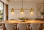 (Latão - Especiais) Pendente Escriba 3 Golden Art T1810-3LT 3x E27 – Iluminação Decorativa - Imagem 2