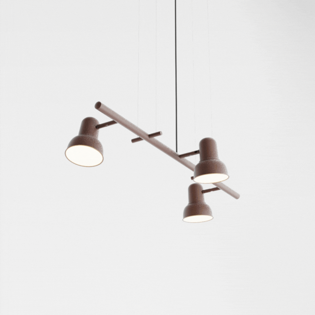 Pendente Escriba com 3 Soquetes E27 em Latão – Golden Art Iluminação Decorativa T1810-3LT - Imagem 3