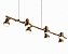(Latão - Especiais) Pendente Escriba com 7 Soquetes E27 Golden Art Iluminação Decorativa T1810-7LT - Imagem 1