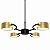Pendente NELL Redondo com 4 Focos LED 6W e Braços Giratórios – Golden Art Iluminação T8801-4PI - Imagem 1