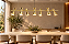 Pendente Picasso Golden Art T1071-7LT Linear 170cm com 7 Cones em Latão e Soquetes E27 – Iluminação Decorativa - Imagem 2