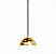 (Latão - Especiais) Pendente SFERA Ø 20 cm Golden Art T800-20LT - Imagem 1