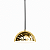 (Latão - Especiais) Pendente SFERA Ø 25cm Golden Art T800-25LT - Imagem 1
