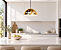 (Latão - Especiais) Pendente SFERA Ø30cm Golden Art T800-30LT com Cúpula em Latão – - Imagem 2