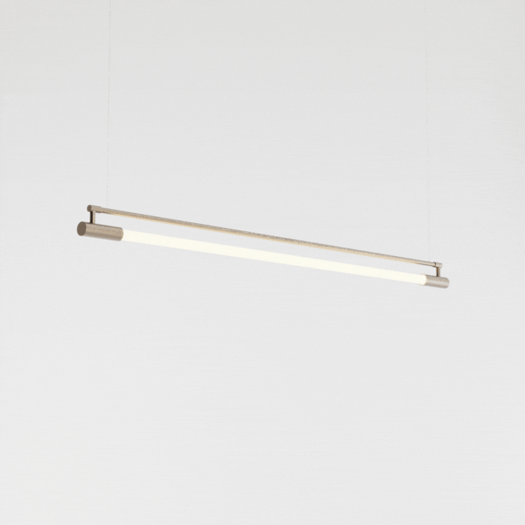 Pendente Slim para Tubo LED 120cm em Pintura – Golden Art Iluminação Decorativa T1900-120PI - Imagem 6