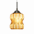 Pendente SOLLY com Vidro Café e 1 Soquete G9 – Golden Art Iluminação T10048CF - Imagem 1