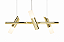 (Latão – Especiais) Pendente TAQ de Teto 80cm Golden Art T2422-3LT com 3 Focos GU10 - Imagem 1