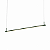 (Pintura) Pendente TIZZO Tubular 150cm com LED – Golden Art Iluminação T7815PI - Imagem 1