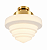 (Latão - Especiais) Plafon ESCADA Ø30cm Golden Art T933P-30LT – Design Elegante - Imagem 1
