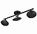 (Pintura) Plafon MOVIMENTA Golden Art T917-15-3PI Barra com 3 Difusores Ø 15 cm – - Imagem 1