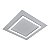 Plafon Sharp LED 38x38cm – LED Integrado 56W 3000K | Usina Design Iluminação 19690-38LED3 - Imagem 2