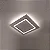 Plafon Sharp LED 38x38cm – LED Integrado 56W 3000K | Usina Design Iluminação 19690-38LED3 - Imagem 1
