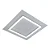 Plafon Sharp LED 48x48cm – LED Integrado 90W 3000K | Usina Design Iluminação 19690-48LED3 - Imagem 1